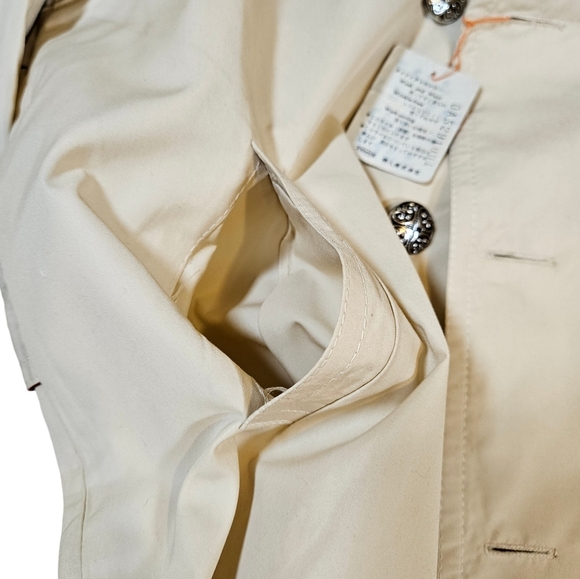 Teijin Juniors Trench Coat, Cream, Size 12 - Picture 3 of 14